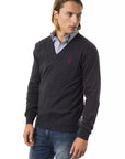 Uominitaliani Merino Wool Sweater - Gray/Grey