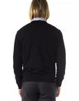 Uominitaliani Merino Wool Sweater - Black