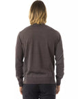 Uominitaliani Merino Wool Crewneck Sweater - Gray/Grey