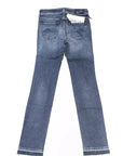 Jacob Cohen Medium Wash Fringe Hems Slim Fit Jeans