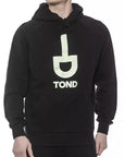 Tond Logo Cotton Hoodie - Made In Italy - Black