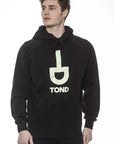 Tond Logo Cotton Hoodie - Made In Italy - Black