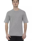 Tond Logo Cotton T-Shirt - Marle Gray/Grey - Made In Italy