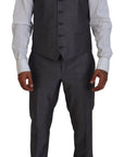 Dolce & Gabbana Sicilia Vest, Blazer & Pants 3 -Piece Suit - Gray/Grey
