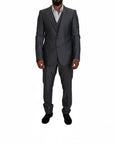 Dolce & Gabbana Sicilia Vest, Blazer & Pants 3 -Piece Suit - Gray/Grey