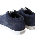 Jimmy Choo Miami Denim Low Top Sneakers