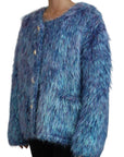 Dolce & Gabbana Wool & Faux Fur Short Coat