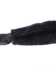 Dolce & Gabbana Leather & Fur Long Gloves - Black- Small