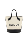Bally Logo Bucket Bag - Black & White