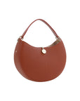 Chloé Brown Small Crescent Arlène Leather Shoulder Bag