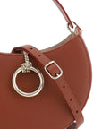 Chloé Brown Small Crescent Arlène Leather Shoulder Bag