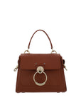 Chloé Elegant Sepia Brown Leather Satchel Shoulder Handbag