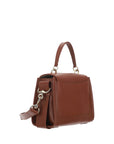 Chloé Elegant Sepia Brown Leather Satchel Shoulder Handbag