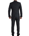 Dolce & Gabbana Martini Vest, Blazer & Pants 3-Piece Suit - Black