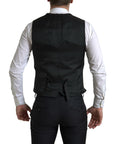Dolce & Gabbana Martini Vest, Blazer & Pants 3-Piece Suit - Black