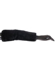 Dolce & Gabbana Leather & Fur Long Gloves - Black - Medium