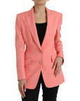 Dolce & Gabbana Single Breasted Blazer - Flamingo Pink