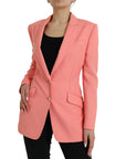 Dolce & Gabbana Single Breasted Blazer - Flamingo Pink