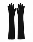 Dolce & Gabbana Cashmere Elbow Length Gloves - Black