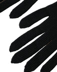 Dolce & Gabbana Cashmere Elbow Length Gloves - Black