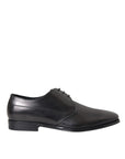 Dolce & Gabbana Black Leather Formal Derby Dress Shoes