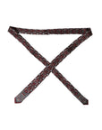 Dolce & Gabbana Brocade Pattern Silk Suit Tie - Burgundy