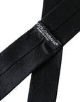 Dolce & Gabbana Jacquard Silk Tie - Black