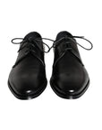 Dolce & Gabbana Black Leather Brogue Derby Dress Shoes