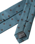 Dolce & Gabbana Polka Dot Silk Tie - Sage Green