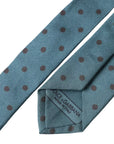 Dolce & Gabbana Polka Dot Silk Tie - Sage Green