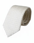 Dolce & Gabbana Dotted Silk Suit Tie - White