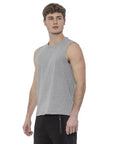 Tond Cotton Tank Top - Marle Gray/Grey - Made In Italy