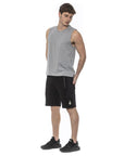 Tond Logo Cotton Tank Top - Marle Gray/Grey - Made In Italy