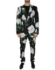 Dolce & Gabbana White Rose 2-Piece Suit