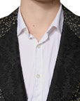 Dolce & Gabbana Gold Stars Jacquard Sicilia Blazer & Pants 2-Piece Suit