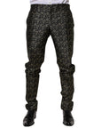 Dolce & Gabbana Gold Stars Jacquard Sicilia Blazer & Pants 2-Piece Suit