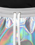 Dolce & Gabbana Silver Iridescent Metallic Jogger Pants
