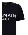 Balmain Logo Cotton Crewneck T-Shirt