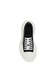 Alexander McQueen Black & White Tread Slick Sneakers