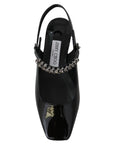 Jimmy Choo Mahdis Black Patent Leather Mary Jane Flats