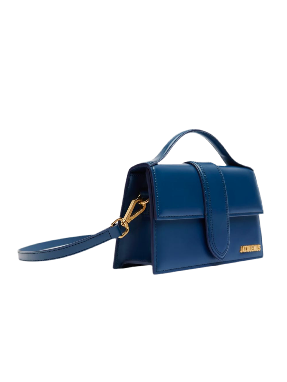 Jacquemus Navy Blue Leather Le Grand Bambino Handbag – Runway Door