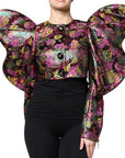 Dolce & Gabbana Brocade Floral Cropped Blazer
