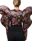 Dolce & Gabbana Brocade Floral Cropped Blazer