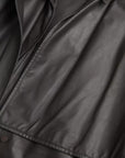 Bottega Veneta Leather Trench Coat - Black