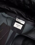 Bottega Veneta Leather Hooded Long Coat - Black