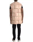 Bottega Veneta Quilted Sleeveless Leather Jacket - Beige