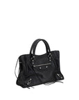 Balenciaga Black Le City Medium Leather Shoulder Bag