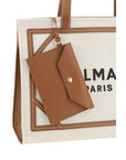 Balmain B-Army Medium Canvas Tote Bag