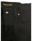 Nudie Jeans Straight Leg Black Jeans - Made In Italy