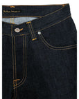 Nudie Jeans Indigo Blue Straight Leg Slight Flare Denim Jeans - Made In Italy